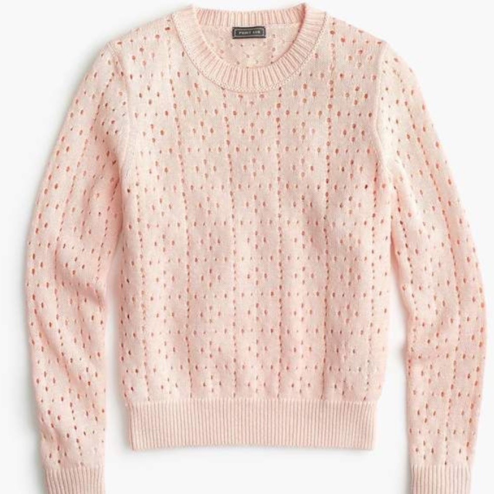 Point Sur X J.Crew pointelle cotton sweater